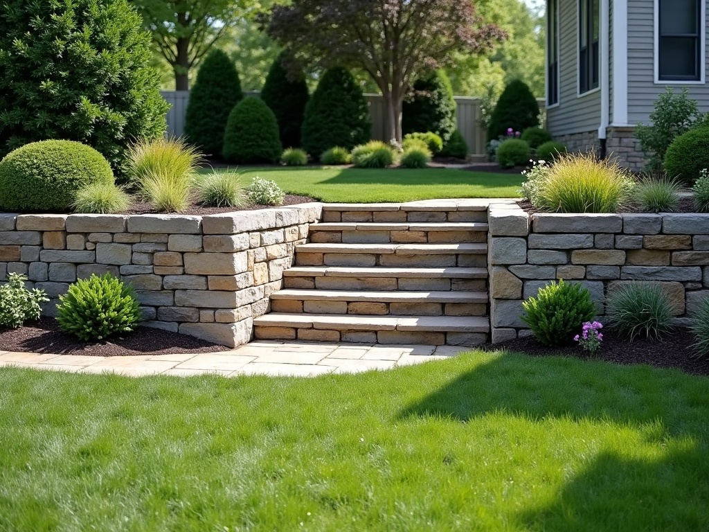 Retaining Wall & Steps